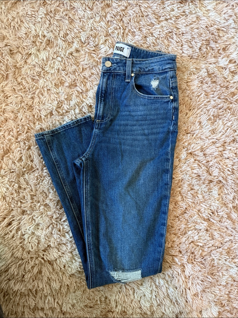 PAIGE Denim Jeans Sarah Slim High Rise